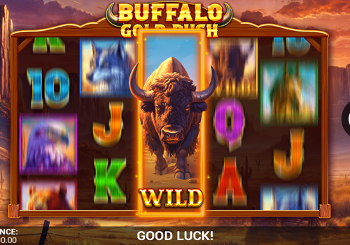 UX/UI Design Package Example: Buffalo Game Rush - exhilarating slot game