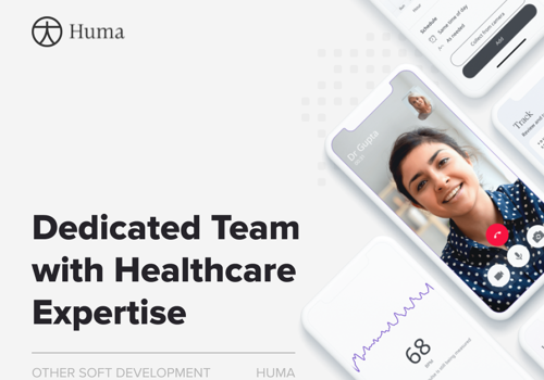 Web Development Package Example: Dedicated team with healthcare expertise