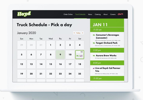 Custom Software Development Package Example: Lloyd Taco Trucks & Catering