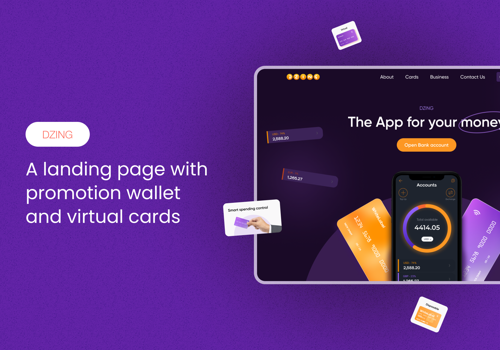 Web Design Package Example: Dzing : Web UI/UX and development