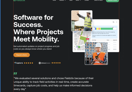 UX/UI Design Package Example: B2B website for project management app
