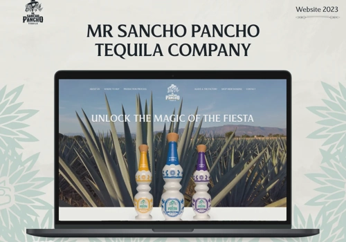 Web Design Package Example: Designed & Developed a Website for a Tequila Brand