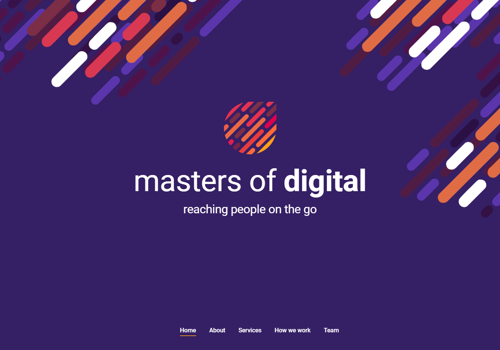 Web Design Package Example: Masters Of Digital Web Site