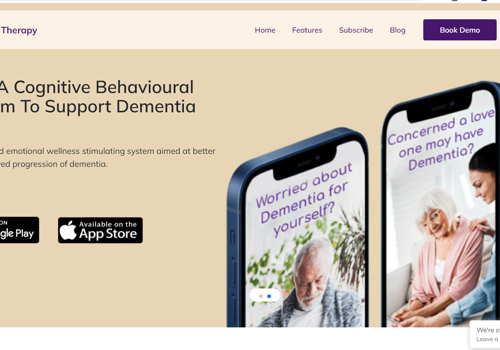 Web Development Package Example: Cosma Therapy medical UK company