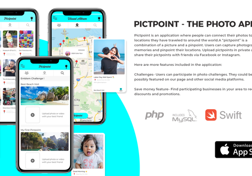 Mobile App Development Package Example: PictPoint