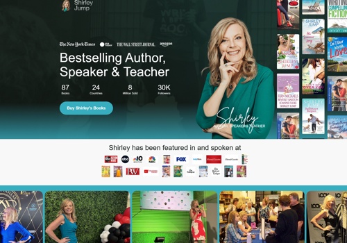 Web Design Package Example: Personal Landing Page for Bestselling Author