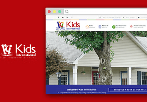 Web Development Package Example: Kids International - Website Development