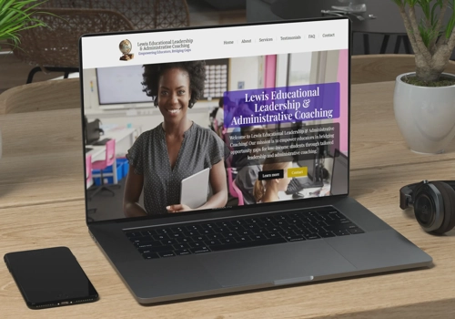 Web Design Package Example: Website design for Educational Consultant