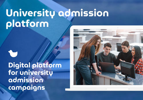 Web Development Package Example: Digital platform for university admission campaign