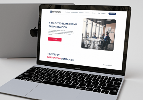 UX/UI Design Package Example: IT Company Website on Laravel