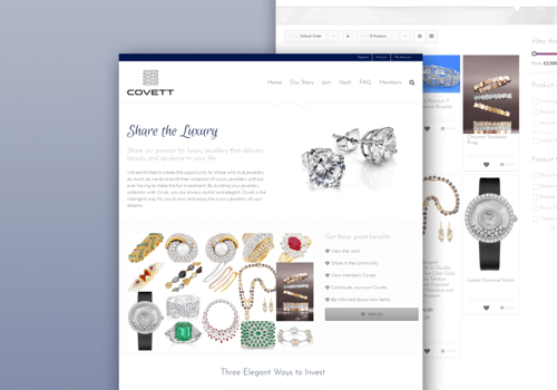 E-Commerce Development Package Example: Covett List