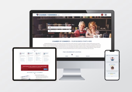 Web Development Package Example: Chamber of Commerce -  Online Businesses Directory