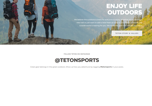 E-Commerce Development Package Example: Teton Sports