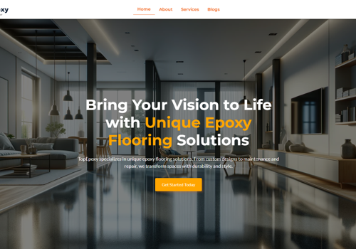 Branding Package Example: Website and SEO for TopEpoxy