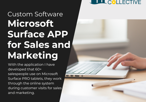 Custom Software Development Package Example: Sales & Marketing CRM App for Microsoft Surface