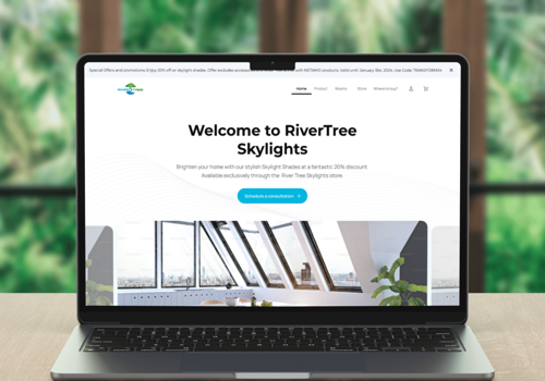 Web Design Package Example: RiverTree Skylights:Branding & Web Design