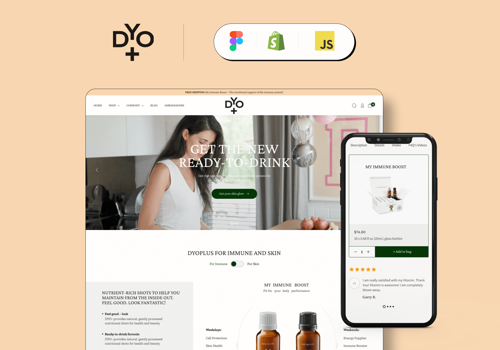 E-Commerce Development Package Example: Dyoplus - Your health. Your beauty.