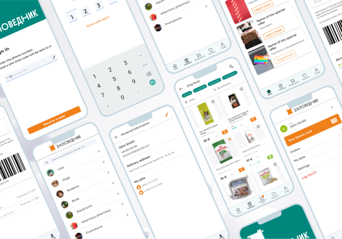 Mobile App Development Package Example: Zapovednik Online Store