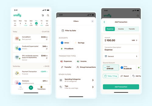 UX/UI Design Package Example: Redesign of a Fintech mobile app
