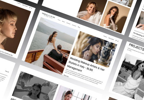 UX/UI Design Package Example: Website and SEO for bridal hair and makeup service