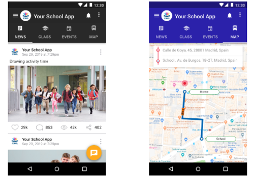 Mobile App Development Package Example: School Apps