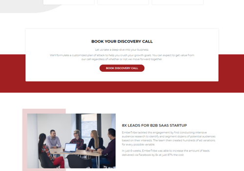 Web Development Package Example: Created this page in Hubspot