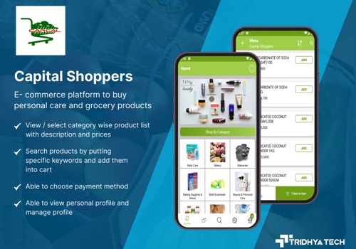 Mobile App Development Package Example: Shopping App