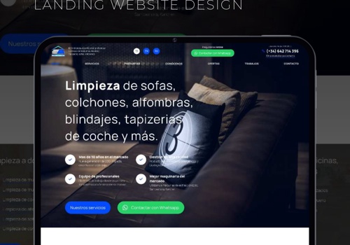 Web Design Package Example: Mister Cleaner - Cleaning Company Website