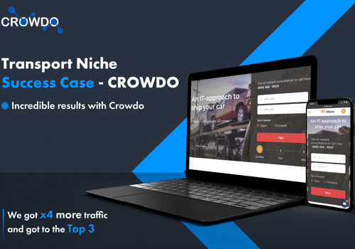 Pay Per Click Package Example: Transport Niche Success Case - Crowdo