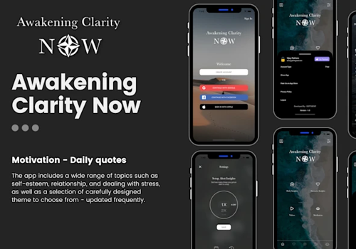 Mobile App Development Package Example: AWAKENING CLARITY NOW