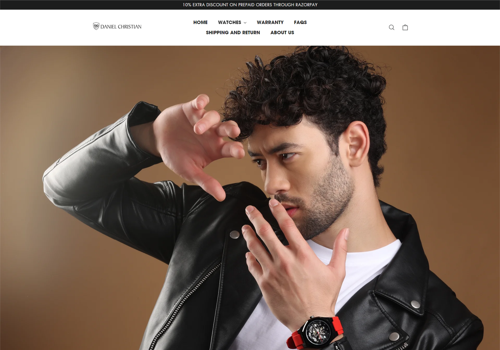 E-Commerce Development Package Example: Daniel Christian (Website Redesign)