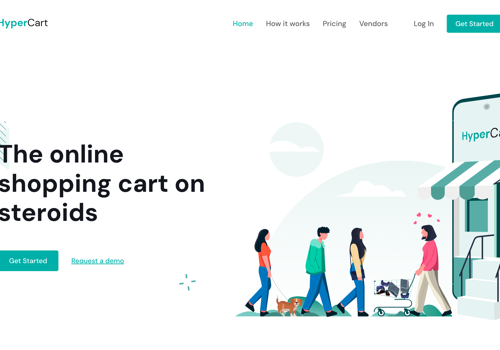 Web Development Package Example: React Developer for e-commerce site. Landing page