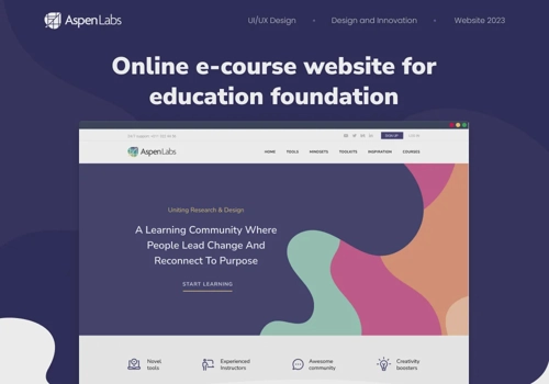 Web Design Package Example: Design & Developed an Educational Website