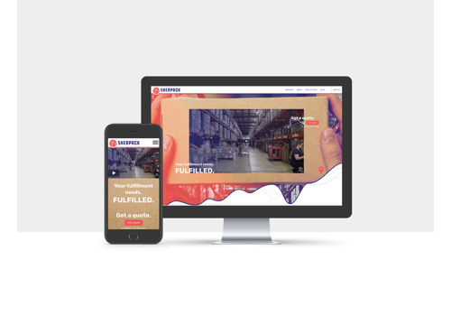 Branding Package Example: Sherpack Website