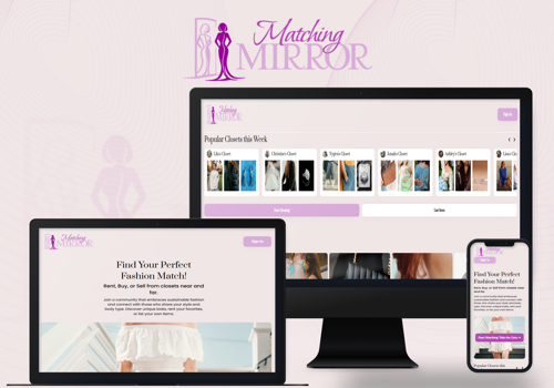 UX/UI Design Package Example: Matching Mirror – Fashion Rental & Sales Platform