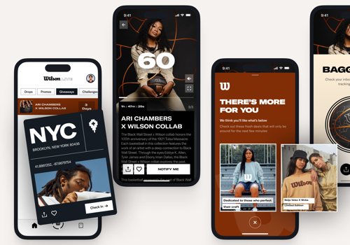 Mobile App Development Package Example: Wilson Live Mobile App
