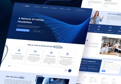 Web Design Package Example: Inter net Solution Provider Web UIUX