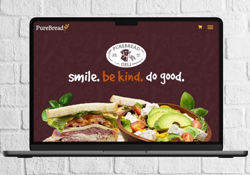 Web Design Package Example: PureBread — Full Website Re-design