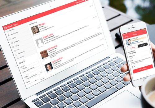 Mobile App Development Package Example: HuntsPoynt — a job search service