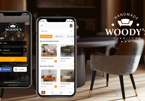 Mobile App Development Package Example: Woody's Furniture