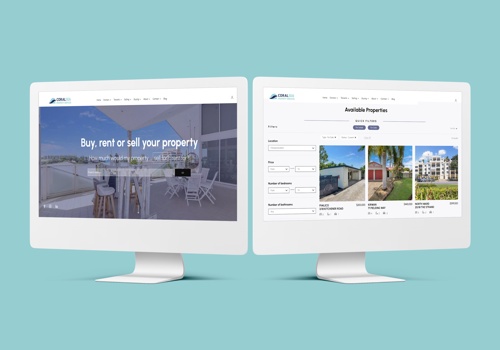 Custom Software Development Package Example: Website design and development for Real Estate
