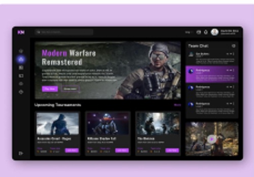 UX/UI Design Package Example: Enhance Gaming Dashboard Experience With Creatibuz