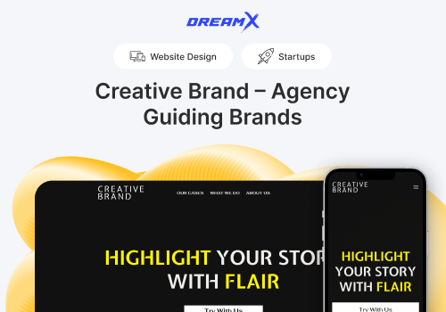 Web Design Package Example: Creative Brand - Website design