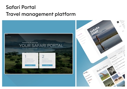 Custom Software Development Package Example: Safari Portal - Travel itinerary builder