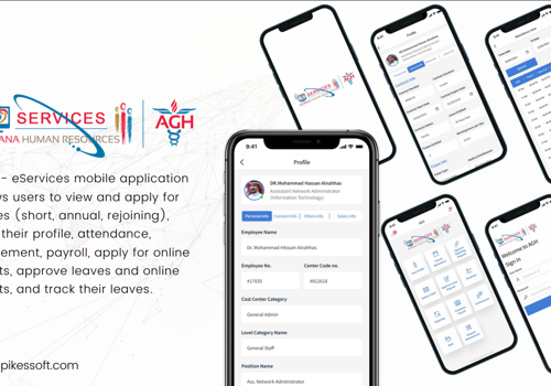UX/UI Design Package Example: E services