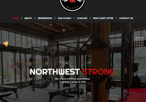 Web Design Package Example: North West Strong Business Website