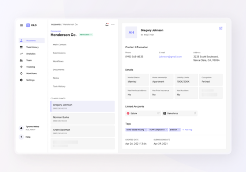 UX/UI Design Package Example: XILO / Quoting and Sales Automation  Platform