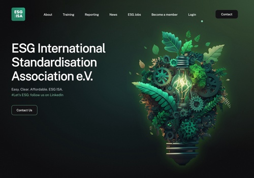 Web Development Package Example: ESG ISA Boosts Investor Trust with Geeklab