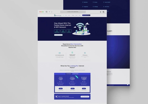 Web Development Package Example: Website Design and Development for Maisha Net