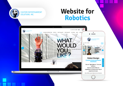 Web Development Package Example: Website for Robotics